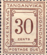 Kenya Uganda Tanganyika 1935 Postage Due SG D 10 Fine Mint