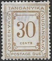 Kenya Uganda Tanganyika 1935 Postage Due SG D 10 Fine Used