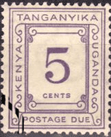 Kenya Uganda Tanganyika 1935 Postage Due SG D 7 Fine Used