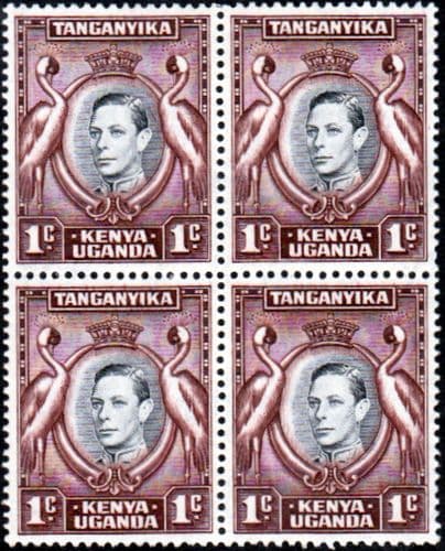 Kenya Uganda Tanganyika 1938 SG 131 Fine Mint Block of 4