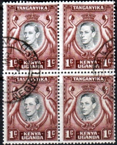 Kenya Uganda Tanganyika 1938 SG 131a Fine Used Block