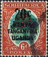 Kenya Uganda Tanganyika 1941 South Africa Overprint SG 153 Fine Used