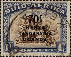 Kenya Uganda Tanganyika 1941 South Africa Overprint SG 154 Fine Used