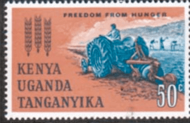 Kenya Uganda Tanganyika 1963 Freedom From Hunger SG 201 Fine Mint