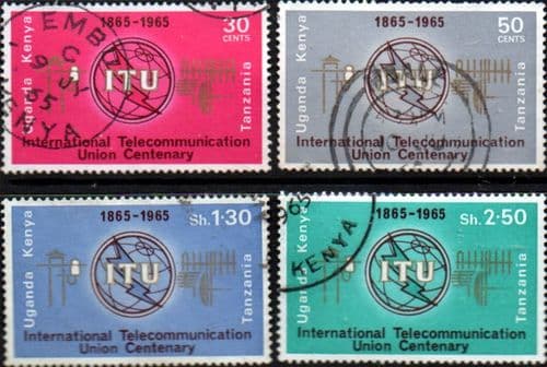 Kenya Uganda Tanganyika International Telecommunication Union Set Fine Used