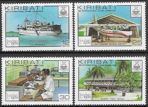 Kiribati 1980 International Stamp Exhibition - London Set Fine Mint