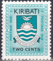 Kiribati 1981 Post Due SG D2 Fine Mint