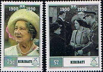 Kiribati 1990 Queen Mother 90th Birthday Set Fine Mint
