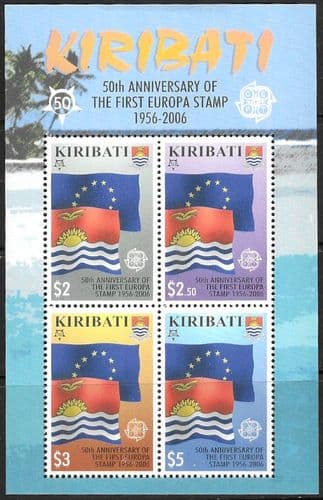 Kiribati 2006 Anniversary of First Europa Stamps Miniature Sheet SM 759 Fine Mint