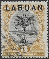 Labuan 1894 North Borneo Overprint SG 64 Fine Used