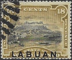Labuan 1894 North Borneo Overprint SG 71 Fine Used