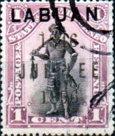 Labuan 1896 Jubilee of Cession Overprint SG 83 Good Used