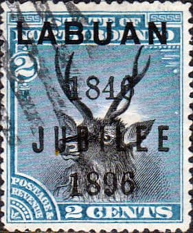 Labuan 1896 Jubilee of Cession Overprint SG 84 Fine Used