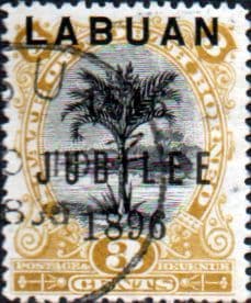 Labuan 1896 Jubilee of Cession Overprint SG 85 Fine Used