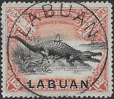 Labuan 1897 North Borneo Overprint SG 95 Fine Used