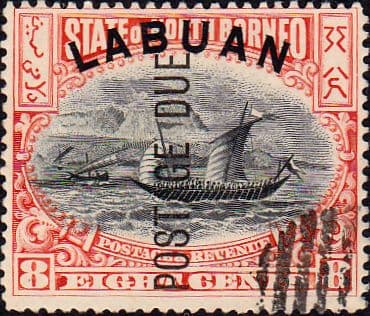 Labuan Postage Due 1901 SG D6 Fine Used
