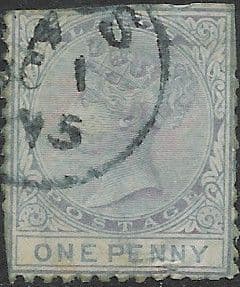 Lagos 1874 Queen Victoria SG 1 Used