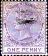 Lagos 1876 Queen Victoria SG 10 Fine Used