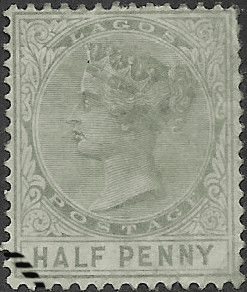 Lagos 1884 Queen Victoria SG 21 Fine Used