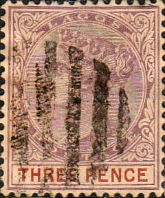 Lagos 1887 Queen Victoria SG 32 Fine Used