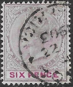 Lagos 1887 Queen Victoria SG 35 Fine Used