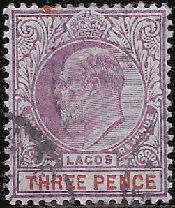 Lagos 1904 King Edward VII SG 58 Fine Used
