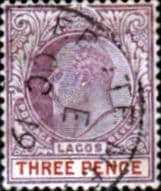 Lagos 1904 King Edward VII SG 58 Fine Used