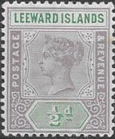 Leeward Islands 1890 SG 1 Queen Victoria Fine Mint