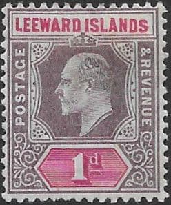 Leeward Islands 1902 King Edward VI SG 21 Mint