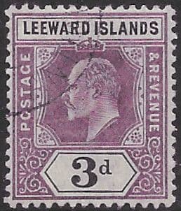 Leeward Islands 1902 King Edward VI SG 24 Fine Used