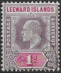 Leeward Islands 1905 King Edward VI SG 30 Fine Used