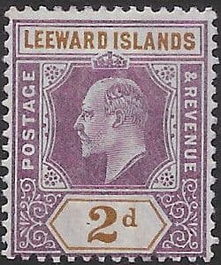 Leeward Islands 1905 King Edward VI SG 31 Mint