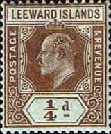 Leeward Islands 1907 King Edward VI SG 36 Fine Mint
