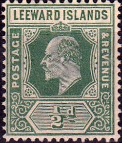 Leeward Islands 1907 King Edward VI SG 37 Fine Mint