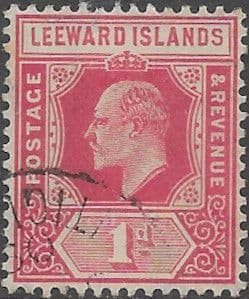 Leeward Islands 1907 King Edward VI SG 38 Fine Used