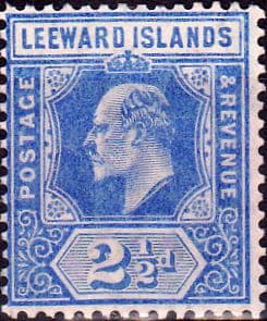 Leeward Islands 1907 King Edward VI SG 40 Fine Mint