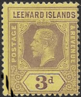 Leeward Islands 1912 King George V SG 51 Fine Used