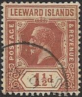 Leeward Islands 1921 King George V SG 64 Fine Used
