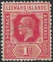 Leeward Islands 1921 King George V SG 83 Fine Used