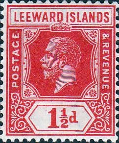 Leeward Islands 1921 SG 63 King George V Fine Mint