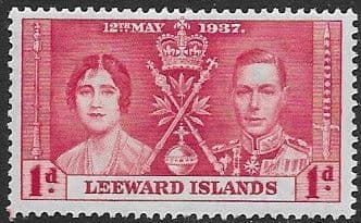 Leeward Islands 1937 King George VI Coronation SG 92 Fine Mint