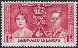 Leeward Islands 1937 King George VI Coronation SG 92 Fine Used