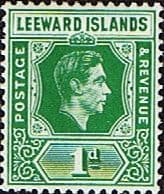 Leeward Islands 1938 King George VI SG 100 Fine Mint