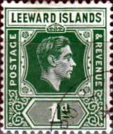 Leeward Islands 1938 SG 100 King George VI Fine Used