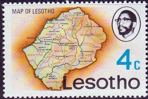 Lesotho 1976 SG 302 Map Fine Mint