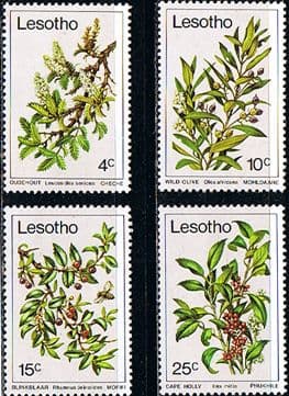 Lesotho 1979 Trees Set Fine Mint