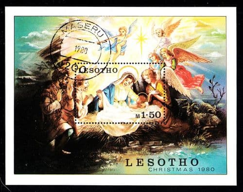 Lesotho 1980 Christmas SG MS 430 Fine Used