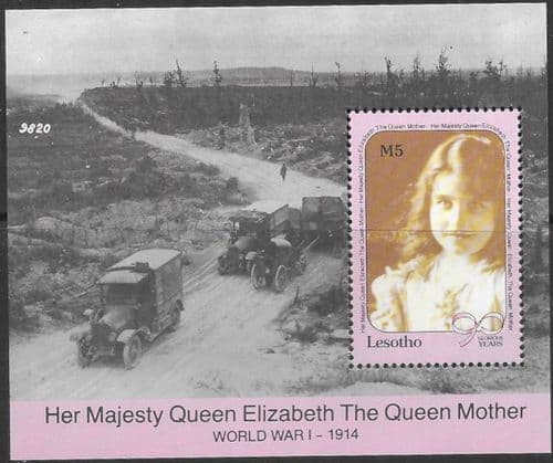 Lesotho 1990 Queen Mother 90th Birthday Miniature Sheet Fine Mint