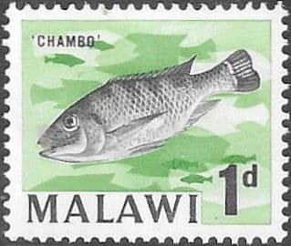 Malawi 1964 SG 216 Chambo Fish Fine Mint