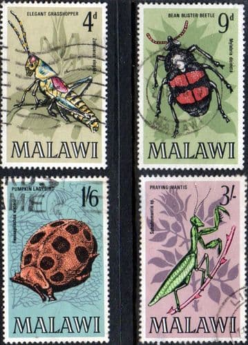 Malawi 1970 Insects Set Fine Used